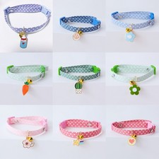 Adjustable NecklaceCute Cat Collar Fruit Pendant 1PCS Safety Buckle Pet Dog