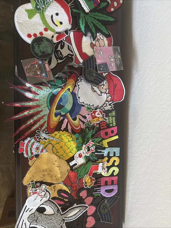 Lot Of 37 Letter Random Animal Embroidered Patches Iron on Mixed Clothes Badge - Image 2 of 3