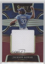 2022 Panini Select Rookie Jumbo Swatch Tri-Color Prizm 3/99 Jackson Kowar ii1