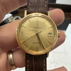 1960's Omega Automatic Seamaster 18K Solid Gold Original Dial. Full Service MINT
