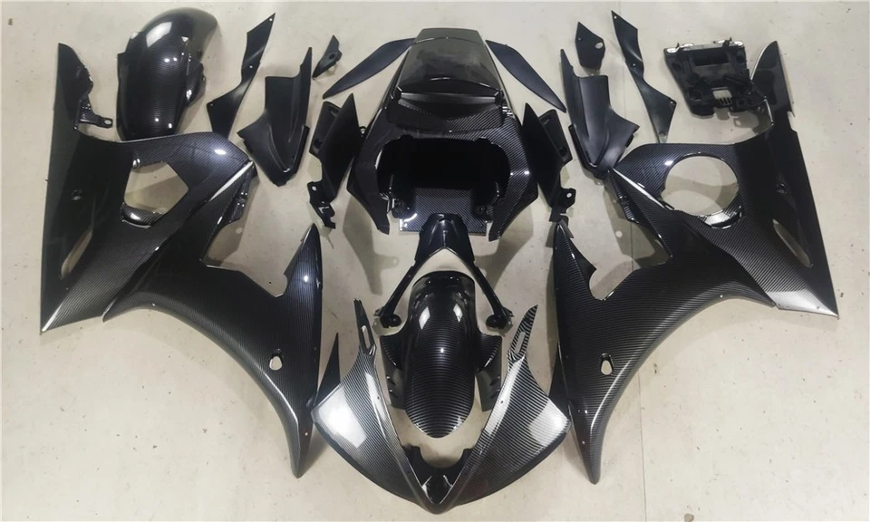 New Carbon Fiber Like Fairing Bodywork for Yamaha 2003-2005&06-09 R6S YZF R6 a01 - Image 2 of 4