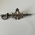 WW1 XX Hussars Sweetheart Brooch Hall Marked A BROS Birmingham Missing Pin