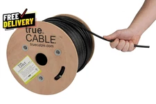 Cat6 Direct Burial Outdoor Bulk Ethernet Cable Shielded F/UTP 500Ft Black.......