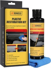 Plastic Restorer for Cars, Back to Plastic Restorer Black, Car Plastic Trim Rest