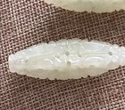 Antique Chinese Jade BEADS~  Hand Carved ~TWO!!! — photo 4