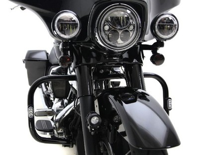 Denali T3 Signal Pods Front Crashbar Mount Kit Black Honda CBR400 Gull Arm 90-96