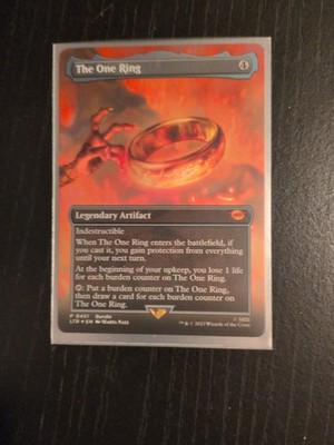 Magic the Gathering Foil 'The One Ring' Borderless Card LTR 0451