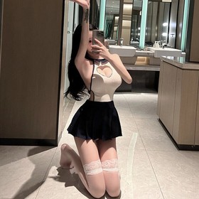 Sexy Lingerie Secretary Uniform Skirt Sailor Cosplay Costumes Night Dress Outfit