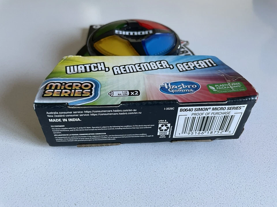 Simon Electronic Game Micro Series New Hasbro Watch Remember Repeat Brand New - Image 4 of 4