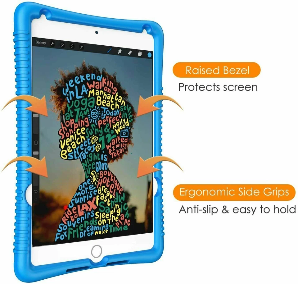 Silicone Case for iPad Mini 5th Gen 2019 /iPad Mini 4 7.9'' Kids Friendly Cover  - Image 3 of 4