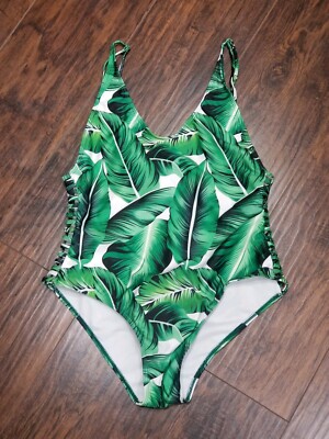One Piece Swim suit Cut Out On Sides Green Sexy XL runs small | eBay One Piece Swim suit Cut Out On Sides Green Sexy XL runs small | eBay