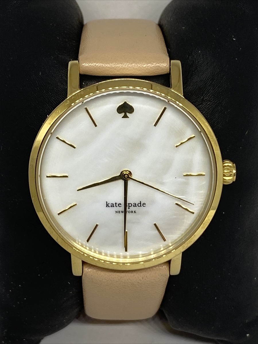 Kate Spade New York Metro 0073 Women Beige Leather Analog Dial Wrist Watch VK106 Kate Spade New York Metro 0073 Women Beige Leather Analog  main image 3