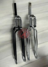 26" Cruiser Bicycle DUAL SPRINGER FORK 1" Headset Vintage Schwinn Chrome/Black.