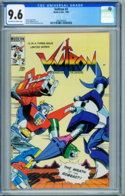 Voltron #2  1985 - Modern -CGC 9.6 - Comic Book-3842445005