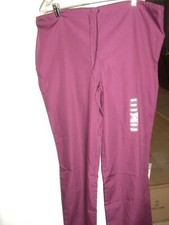 NWOT Cherokee Workwear Unisex Pant WW530C WINW Wine Size Medium