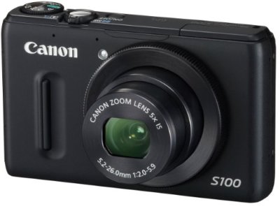 Canon Digital Camera PowerShot S100 PSS100(BK) 12.1 MP wide angle 