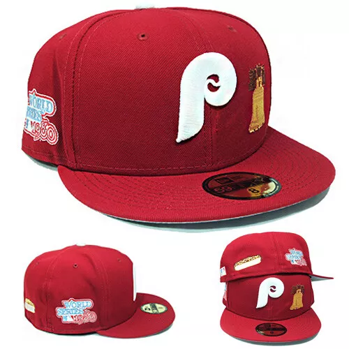 New Era Philadelphia Phillies Cardinal Fitted Hat World Series