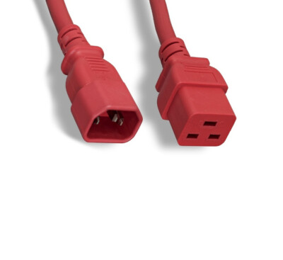 2Ft RED Power Cord for Cisco Catalyst 9400 Series Switches Jumper Cord PDU UPS