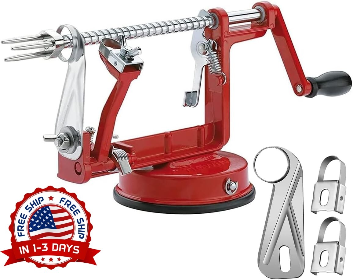 Durable Red Potato Apple Vegetable Peeler Easy Grip NEW
