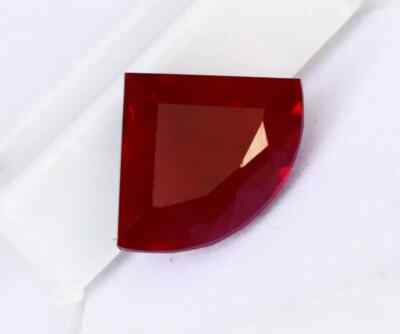 22 Ct Natural Burmese Ruby Blood Red Color Fancy Cut Certified Loose Gemstone