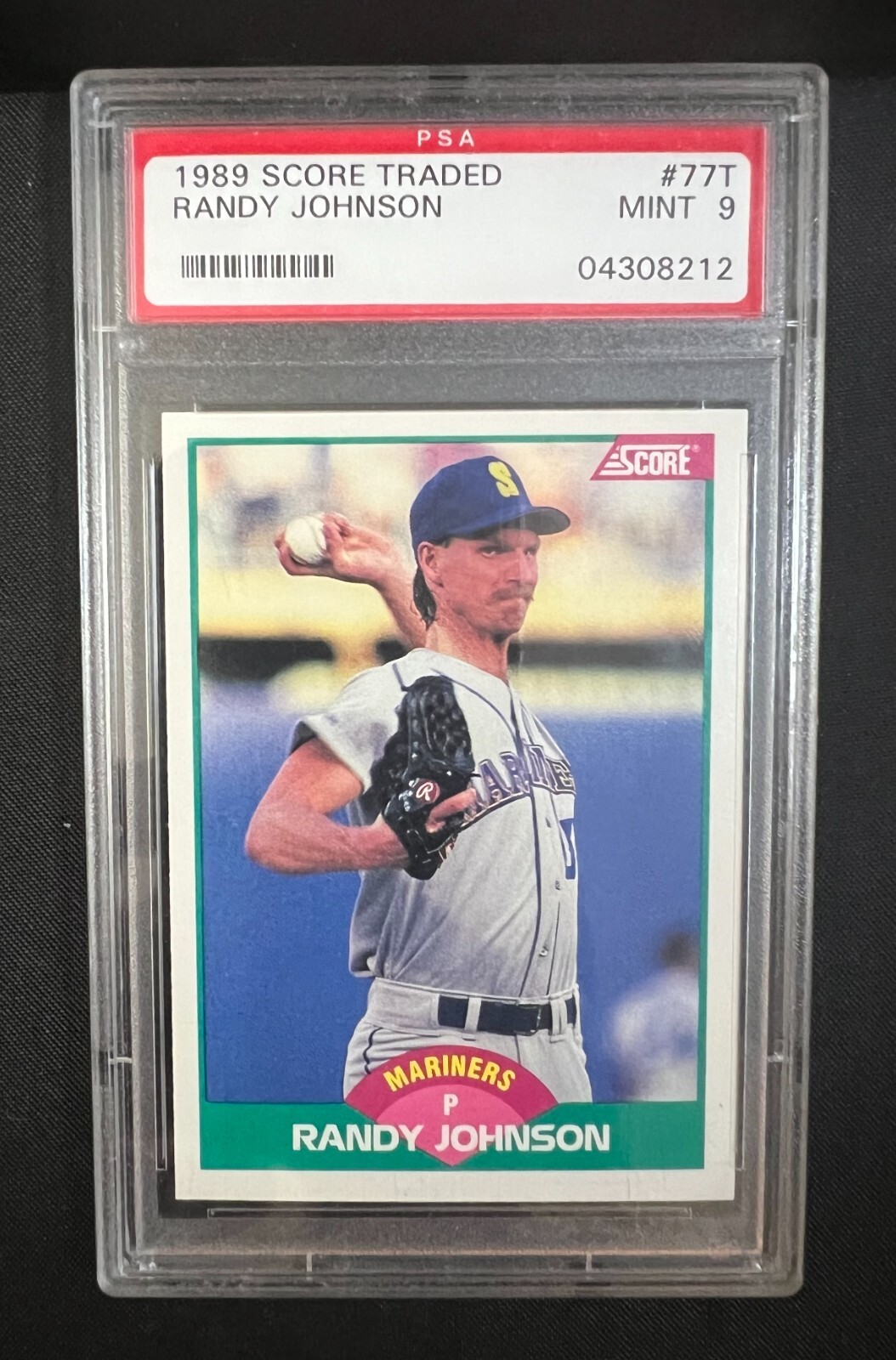 1989 Score Traded #77T Randy Johnson PSA 9 RC Rookie Seattle Mariners