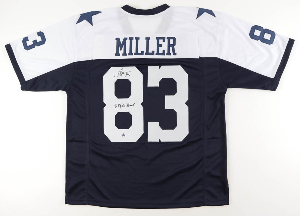 Anthony Miller Signed Dallas Cowboys Custom NFL Football Jersey w/ COA