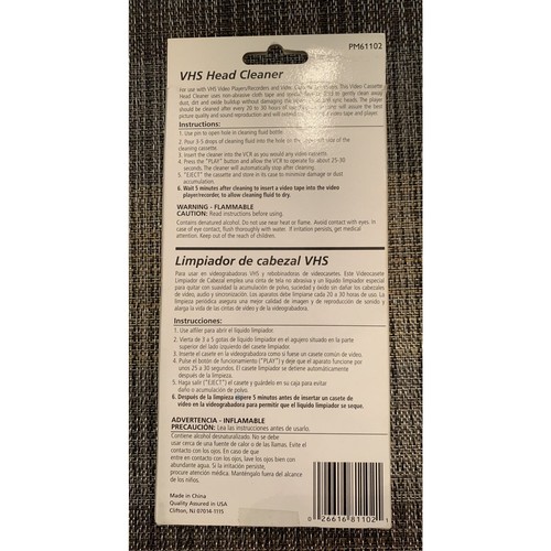 VHS Cleaner Tape - Fast Shipping, Make an Offer - Picture 2 of 2