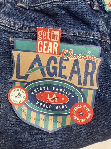 Vintage LA Gear Jeans Girls Size 8 22 x 25 High Rise Straight Heavy Cotton Denim - Picture 7 of 10