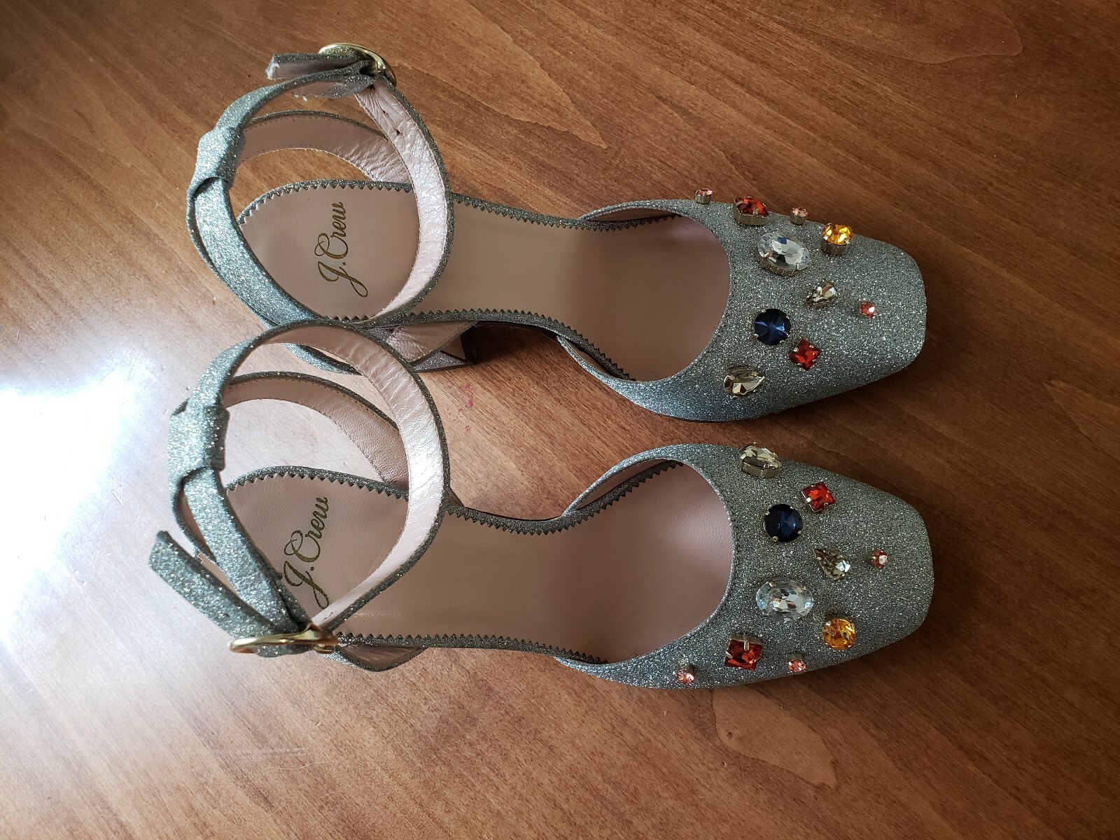 EUC JCrew Harlow ankle strap pumps 