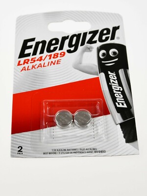 2Stck. LR54  Batterie  Energizer G10A KA54 189 RW89 LR1130 V10GA Knopfzelle