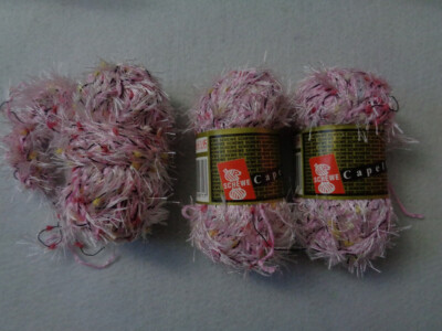 Wolle-  Schewe Capello rose bunt 150 gr Fransen-Noppengarn