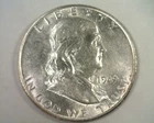 1949-D FRANKLIN HALF DOLLAR CHOICE ABOUT UNCIRCULATED CH. AU NICE ORIGINAL COIN