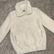 Show Me Your Mumu Kassidy Pullover Toasty Marshmallow Faux Fur Women Size Small