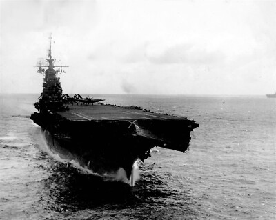 USS Wasp CV-18 Typhoon Damage GLOSSY POSTER PICTURE PHOTO PRINT BANNER 14440