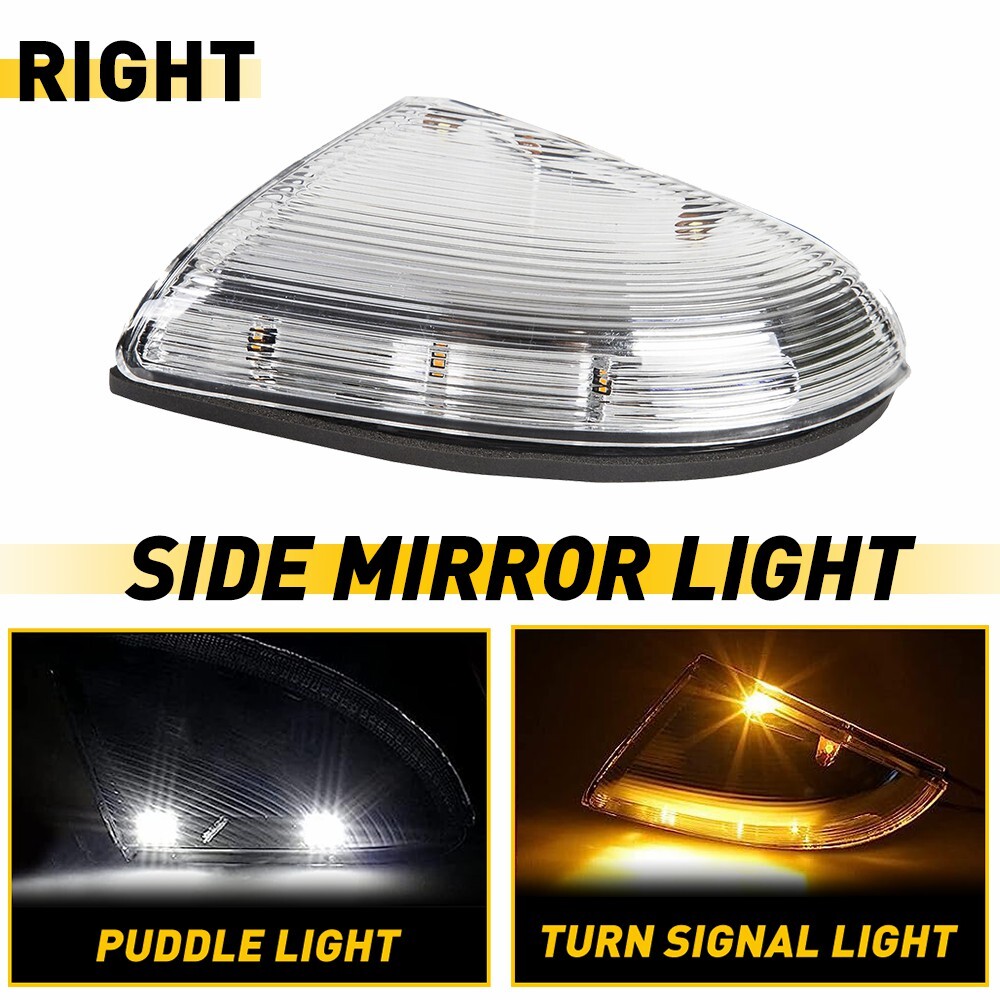 Front Right Side Mirror Turn Signal For 09-14 Dodge Ram 1500 &10-14 2500