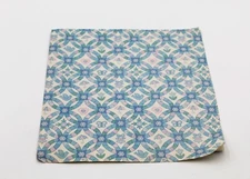 Vintage Blue Ring Shapes Baby Present Gift Wrapping Paper One Sheet  20" X 10”