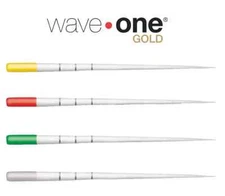 Dentsply Sirona Wave One Gold Absorbent Paper Points 180/Box All Sizes