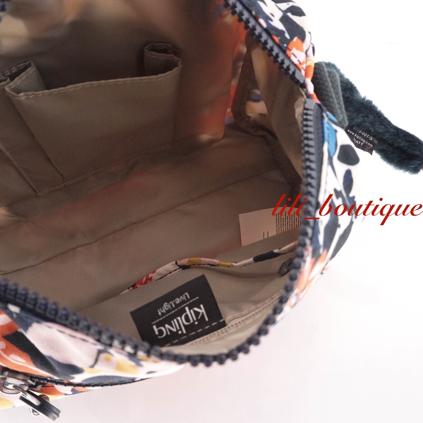 NWT Kipling HB6557 Wes Crossbody Shoulder Bag Purse Polyester Splashy Posies $94 image 6