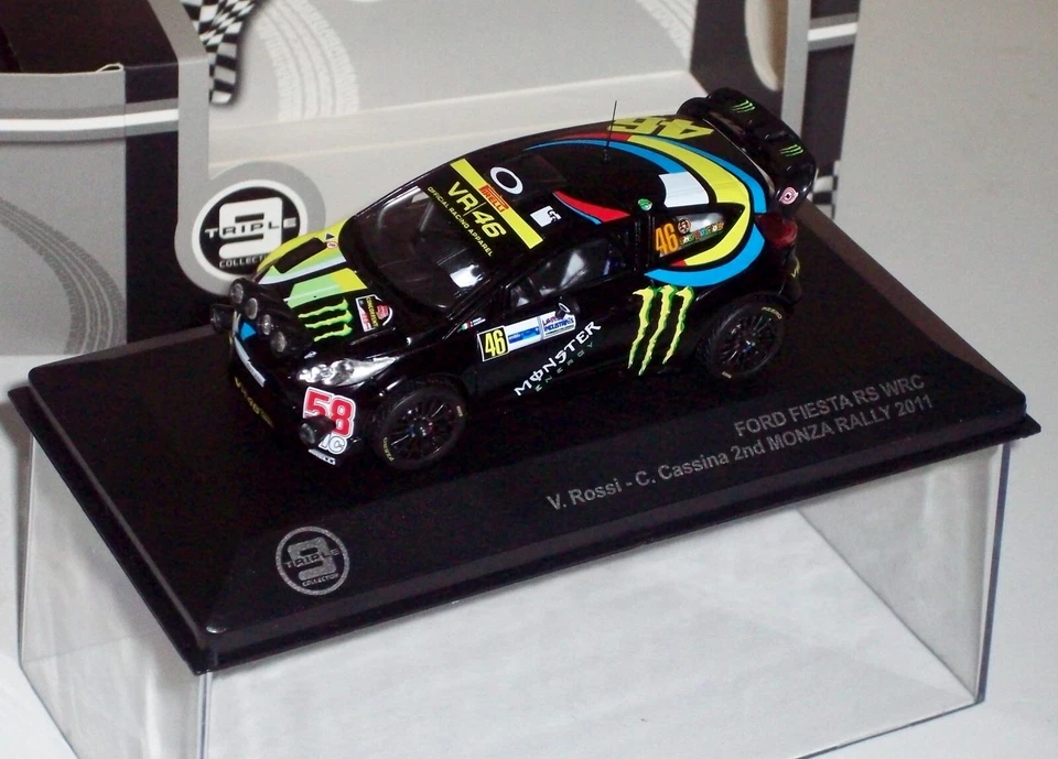 IXO/T9 1/43 FORD FIESTA RS #46 VALENTINO ROSSI/C. CASSINA 2° RALLY DI MONZA 2011 - Immagine 3 di 4