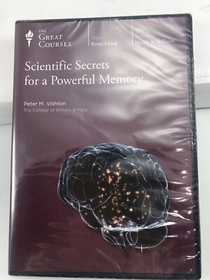 Great Courses: Scientific Secrets for a Powerful Memory DVD NEW Psychology Brain