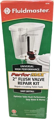 FLUIDMASTER PERFOR MAX 2  FLOOD VALVE REPAIR KIT REPLACEMENT PARTS NO FLAPPER