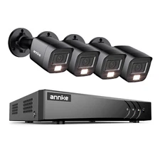 ANNKE 8CH 5MP Lite DVR Outdoor CCTV 1080P Security Camera System Color Night AI