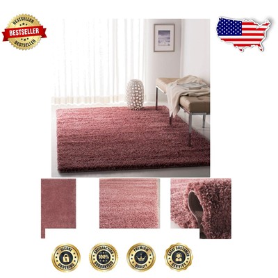 Durable 3' x 5' Non-Shedding Rug in Rose - Plush & Easy Care for High Traffic