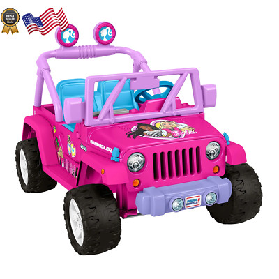 Barbie Jeep Wrangler Ride-On 12 V Max Speed 5 Mph