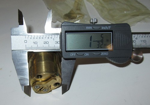 Schlage Mortise Cylinder 1152 1-1/8" 10B Oil Rubbed Bronze NOS SC C-Key - Picture 5 of 13