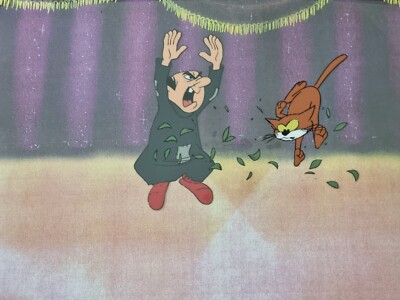 Hanna Barbera GARGAMEL Original 80er TV SCHLÜMPFE Animation Kunst Produktion Cel #113