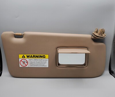 2002-2004 HONDA CRV Sun Visor Tan Passenger Vinyl OEM Push Mount Gen 2 m3m