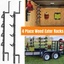 4 Place Trimmer Rack Trim line Holder for Enclosed Open Trailers Racks Landscape