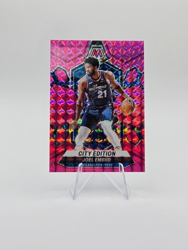 Joel Embiid 2023-24 Panini Mosaic Pink Prizm SP /149 #283 76ers