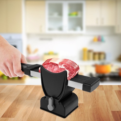 Fresh Meat Slicer Stainless Steel Manual Fresh Meat Cutter Efficient Meat KovjS - Picture 13 of 14